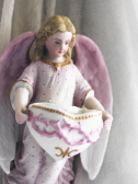 アンティークベニチエ　聖水盤　聖心の天使　フランス　アンティークストリュフ 20230718