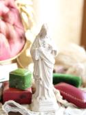 アンティークイエス像　聖心のイエス　石膏像　フランス