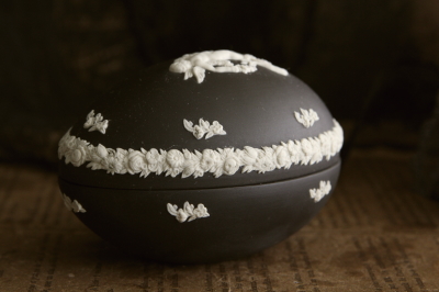 ウエッジウッド ブラックジュピター 天使 小物入 イギリスヴィンテージ ウエッジウッド ブラックジュピター 天使 小物入 イギリス