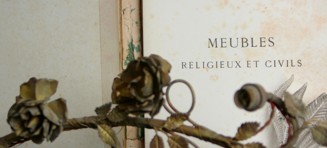 アンティークリトグラフプリント　19世紀フランス家具　カトリック　ルイ13世　ルイ14世　ルイ15世　ルイ16世　MEBLES RELIGIEUX ET CIVILS