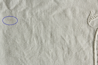 フランス　アンティーク　シーツ　リネン　モノグラムとドット フランスアンティークリネンシーツ | 上質なモノグラム刺繍