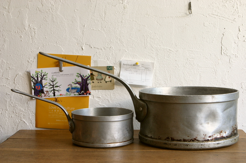 ヴィンテージ鍋 アルミソースパン イギリス フランス アンティークス