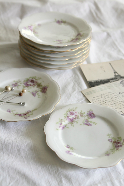 アンティークケーキプレート フランス リモージュ limoges