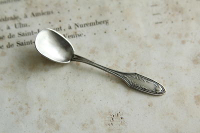 アンティークソルトスプーン フランス シルバープレート