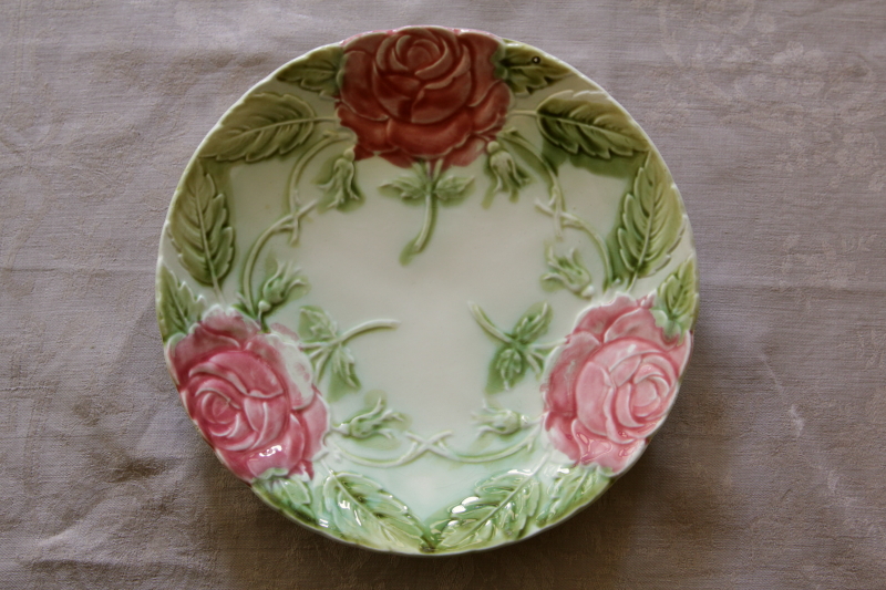 フランス アンティーク 陶器 キャニスター バルボティーヌ ローズ