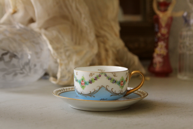 リモージュ 小物入れ ハート型 手描き小花 Limoges ーsoracoya
