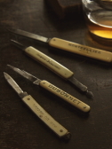 アンティークポケットナイフ　酒場のアドバタイジング　ツールナイフ　フランス