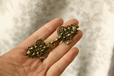 アンティーククローククラスプ イギリス ヴィクトリアン 【Antiques 