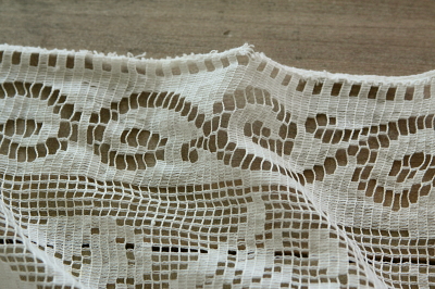 アンティークレースカーテン イギリス 天使 エンジェル【Antiques