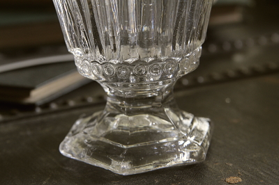 アンティークゴブレット フランス プレスガラス 【Antiques Truffle