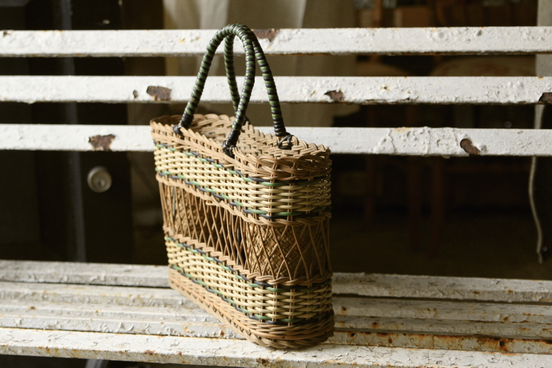 アンティークピクニックバスケット イギリス 籐バスケット 【Antiques