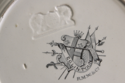 アンティーク紋章皿　RIDGWAY, MORLEY, WEAR & CO.　イギリス　スープ皿