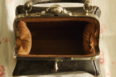 アンティークレザーバッグ フランス 革鞄 【Antiques Truffle 京都 鹿