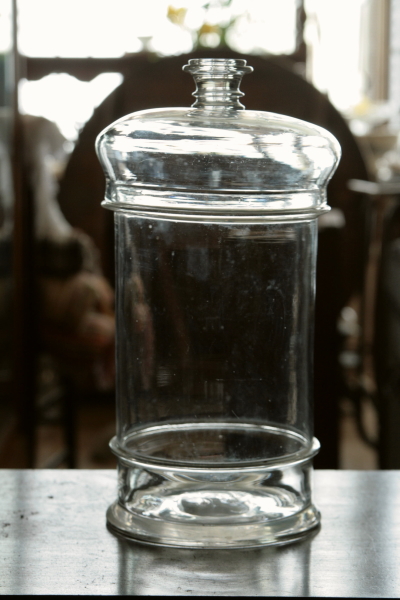 アンティークガラス保存瓶　フランス　