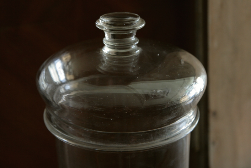 アンティークガラス保存瓶　フランス　
