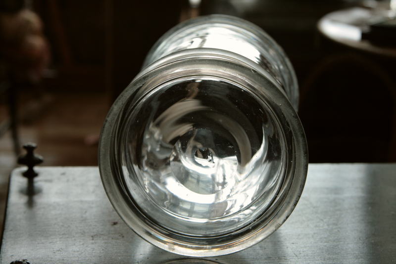 アンティークガラス保存瓶　フランス