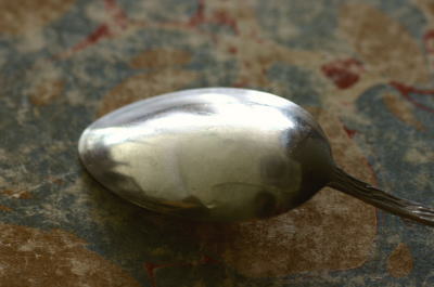 アンティーク1910年ドイツ銀800製スプーン/フォーク4点