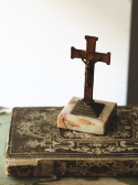 アンティーク十字架　フランス　聖像