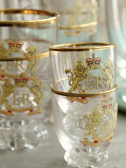 アンティークコロネーショングラス　エリザベス女王　イギリス