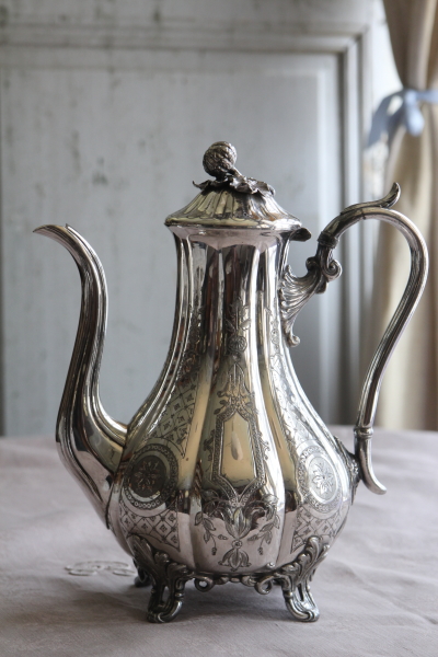 アンティークシルバーコーヒーポット イギリス JAMES DIXON & SONS