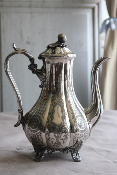 アンティークシルバーコーヒーポット イギリス JAMES DIXON & SONS