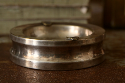 アンティークシルバーアッシュトレイ フランス 灰皿 【Antiques