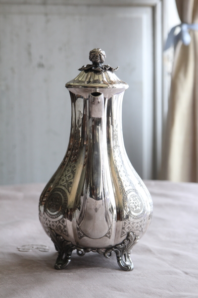 アンティークシルバーコーヒーポット イギリス JAMES DIXON & SONS