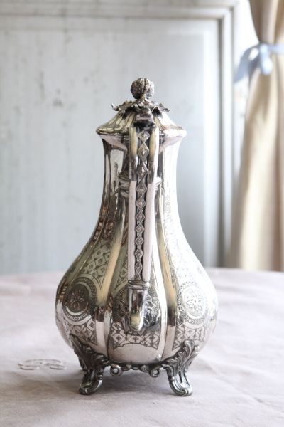 オーストリア製 アンティーク ポット アンティークシルバーコーヒーポット イギリス JAMES DIXON & SONS