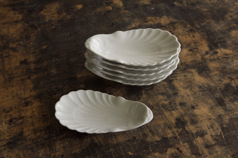フランスアンティーク シェルラヴィエ （美品）貝殻 プレート お皿 陶磁器