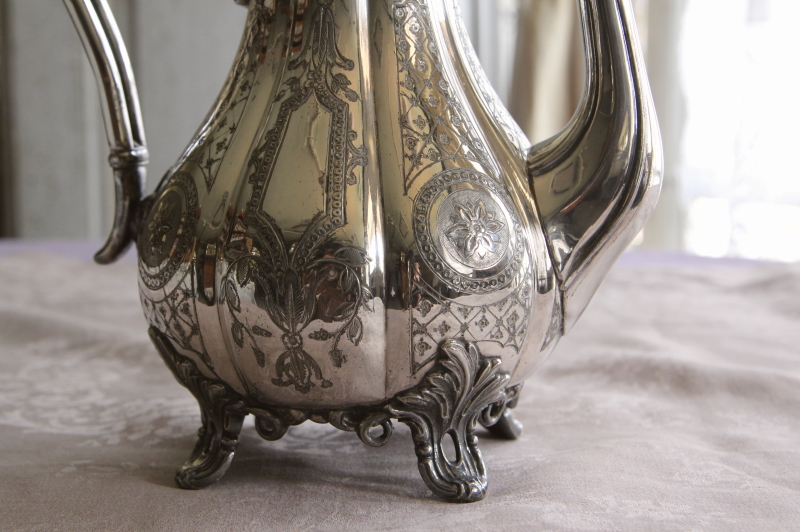 アンティークシルバーコーヒーポット イギリス JAMES DIXON & SONS