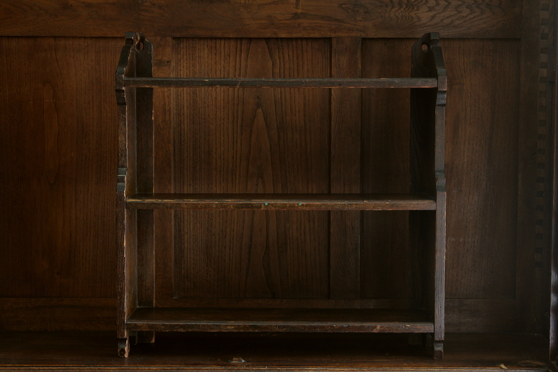 アンティークスモールシェルフ イギリス オーク 小家具 【Antiques