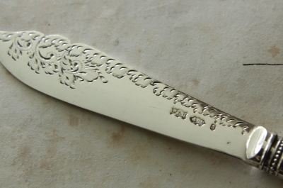 アンティークバターナイフ マザーオブパール イギリス 20160621
