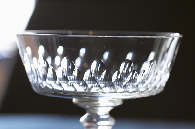 アンティークバカラ BACCARAT シャンパンソーサー カット