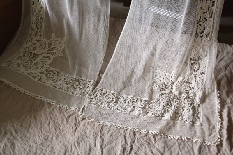 Antique Cotton Leavers Lace Skirt（アンティーク コットン