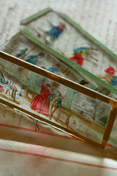 アンティークスライド フランス ガラス絵 【Antiques Truffle
