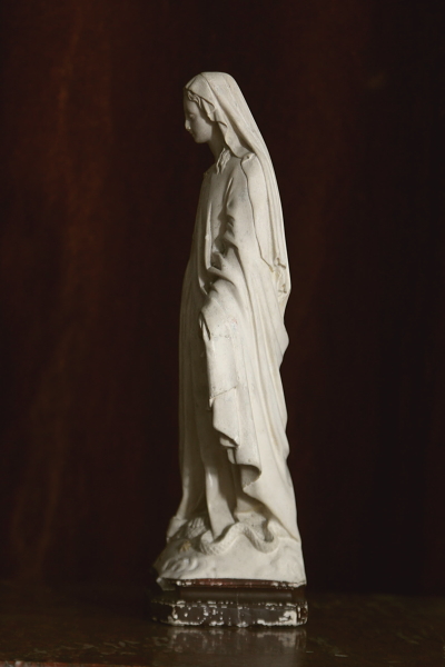 アンティーク聖像 石膏像 マリア像 無原罪の聖母 フランス