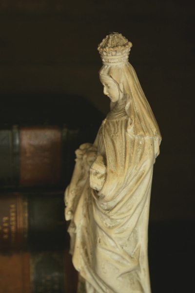 フランス アンティーク 聖母子像 石膏 聖母マリア イエス・キリスト
