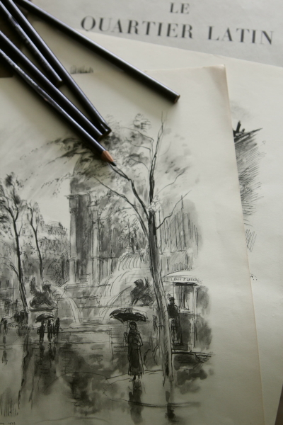 絵画 額縁 ナカムラトオル フランス パリ・カルチェラタン