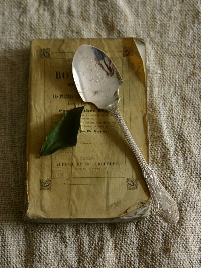 アンティークシルバーバターナイフ イギリス シダ 【Antiques Truffle