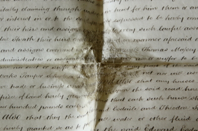 アンティーク書籍 イギリス 羊皮紙 契約書 カリグラフ