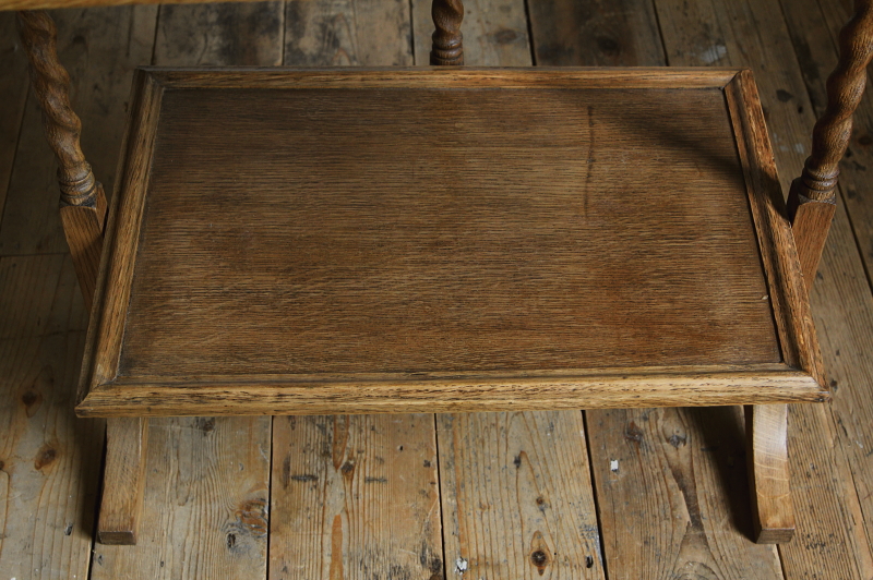 レア♡ アンティーク オーク材 ケーキスタンド ツイスト イギリス レア