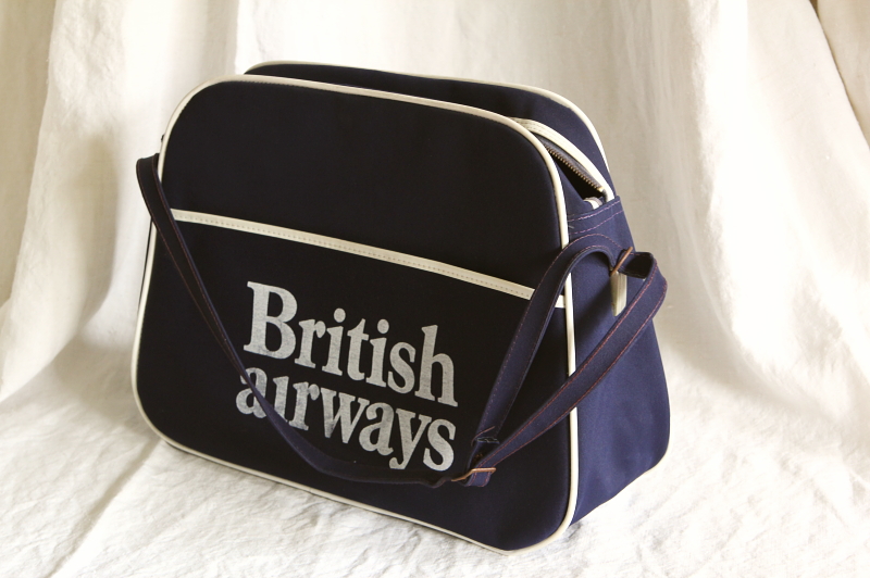 ヴィンテージバッグ イギリス エアラインバッグ BRITISH AIRWAYS