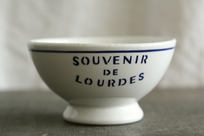 アンティークカフェオレボウル フランス ルルド モントロー 【Antiques