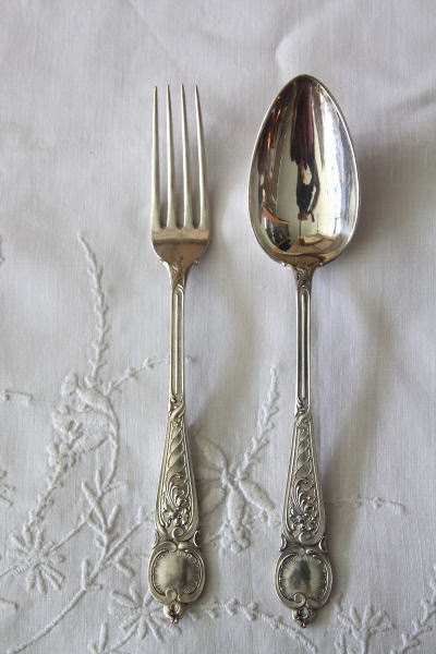 アンティークシルバーカトラリー ディナーフォーク ディナースプーン