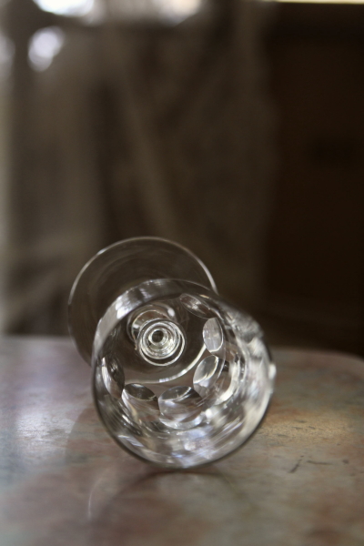 アンティークリキュールグラス　フランス　カットガラス