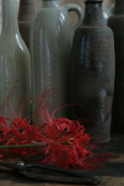 アンティークシードルボトル フランス 一輪挿し 【Antiques