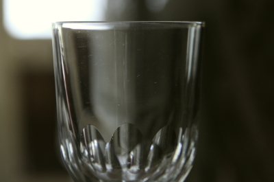 アンティークリキュールグラス　フランス　カットガラス