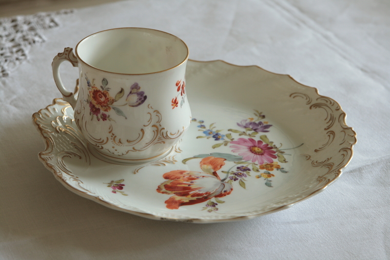 アンティークスナックセット ドイツ ドレスデン 【Antiques