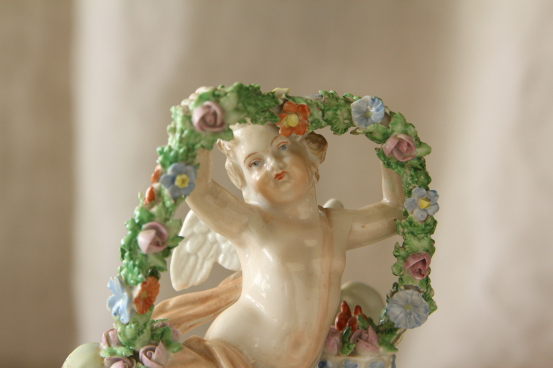 アンティークドレスデン　天使の壺 アンティークドレスデン 天使の壺 アンティークドレスデン天使の壺