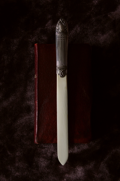 アンティークペーパーナイフ 象牙 シルバーハンドル ドイツ 20181220